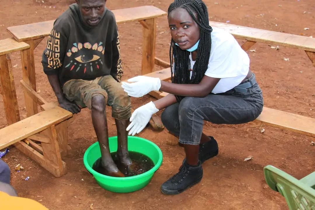 community health outreach in Umala Village, Siaya County, Kenya.