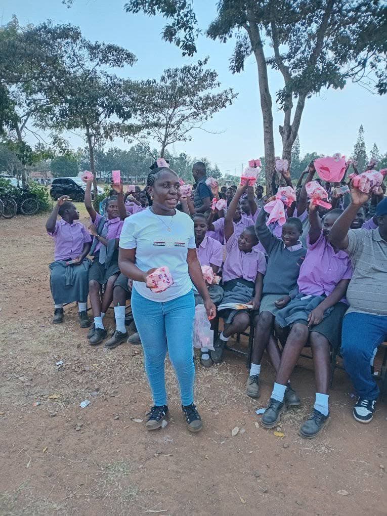 sanitary pads donation and menstrual hygiene awareness session at st peters upanda