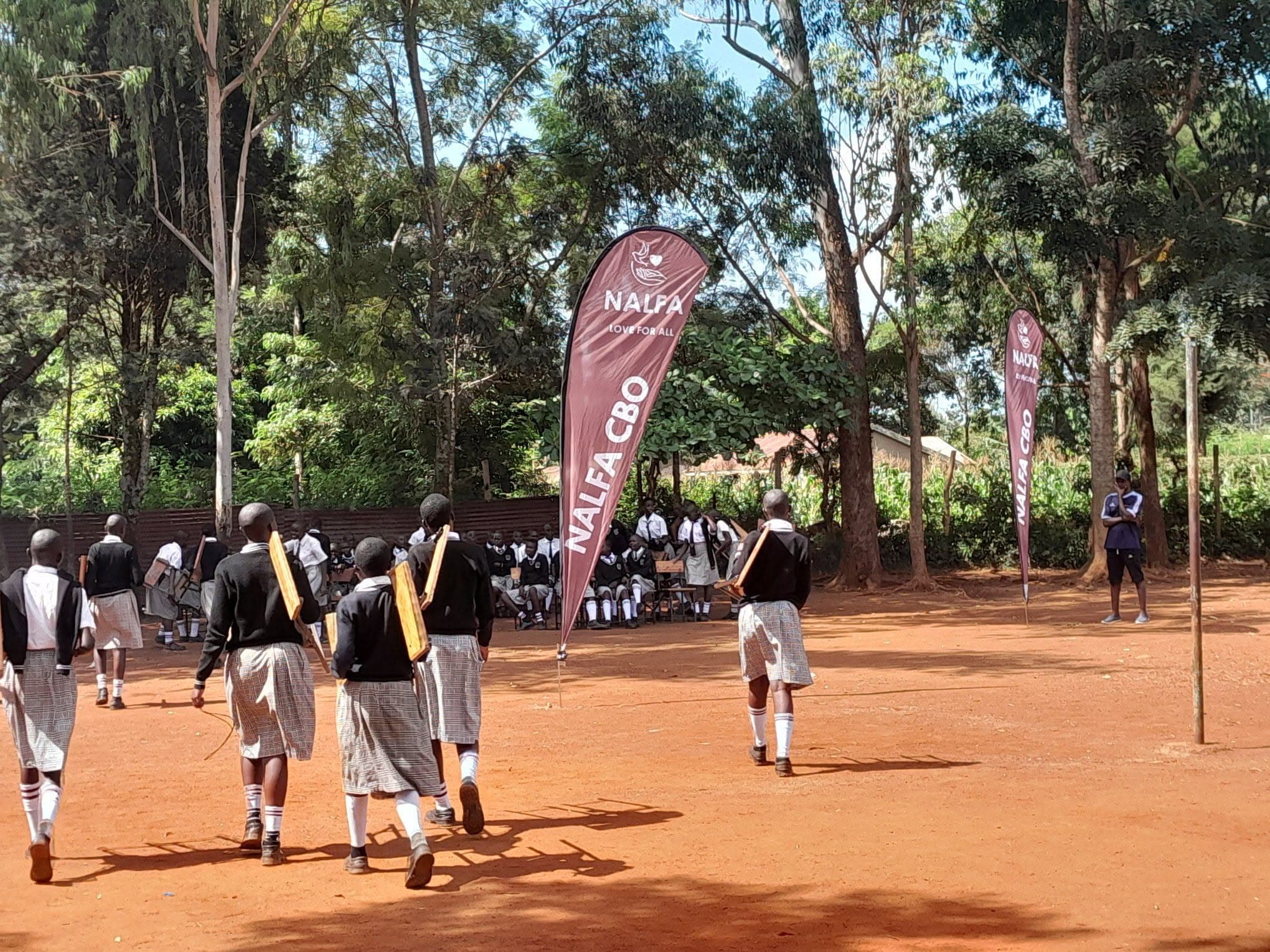 sanitary pads donation and menstrual hygiene awareness session at karapul junior Secondary School.